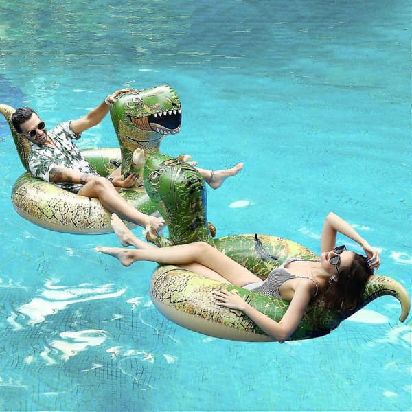 62' Dinosaur Pool Floats, Oppustelige Pool Floaties Svømmeringe Tube Pool Float Sommer Strand Legetøj Til Voksne Og Børn