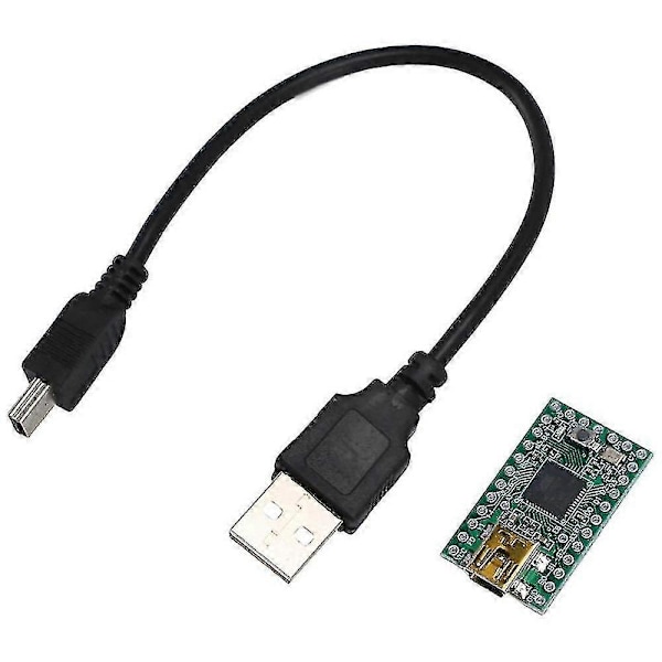 Teensy 2.0 USB AVR Utvecklingskort Atmega32u4 Utbyggnadskort Med Datakabel För