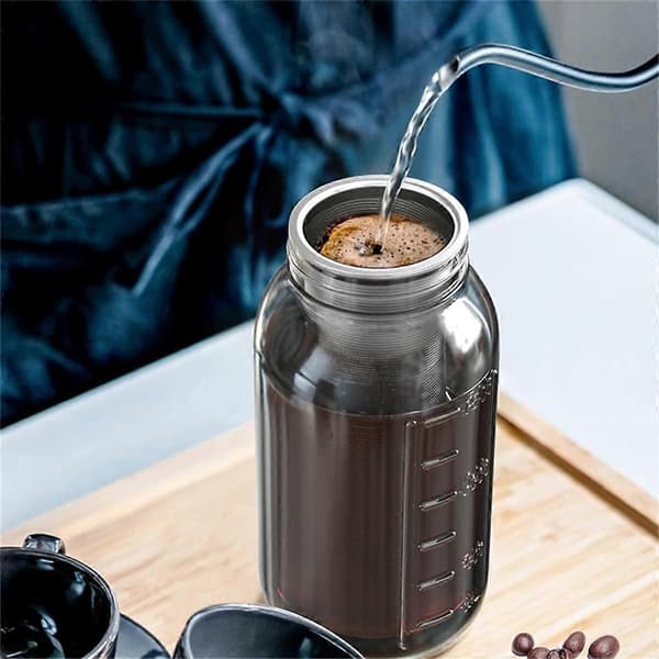 Koldbryg Kaffefilter til 64OZ Glas Mason Jar Kande - Finmasket