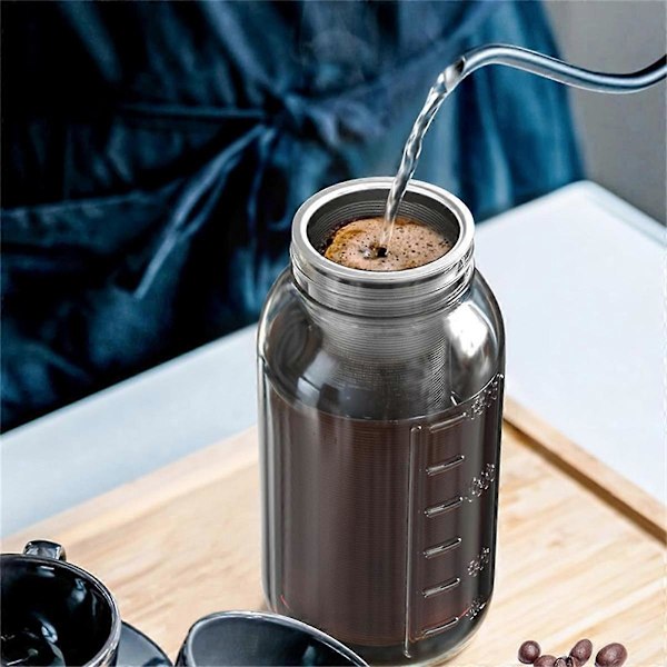 Kylmäuuttopannu 64OZ lasiselle MasonJar-kannulle - Hieno verkko