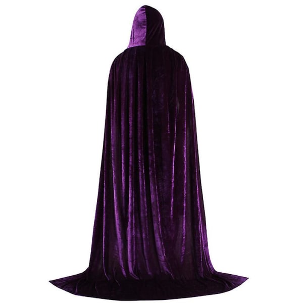 Hokus Pokus Häxkappa Halloween Sarah Winifred Sanderson Cosplaydräkt Vuxen Barn Unisex Retro Ages Cape Purple XL 140 160cm