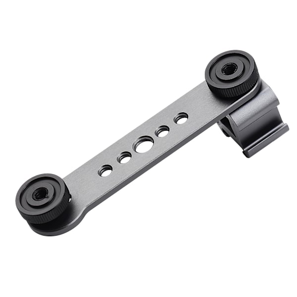 Trippel Cold Shoe-fäste Förlängningsarm med 1/4 tum & 3/8 tum Gänga för Gimbal Stabilisator T