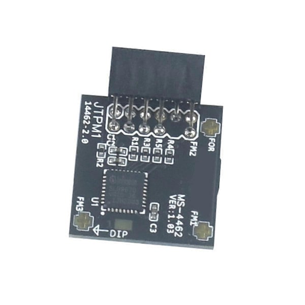 TPM 2.0 Salaus Turvamoduuli TPM MS-44462-SPI 12 Pin SPI TPM2.0 Turvamoduuli Emolevylle