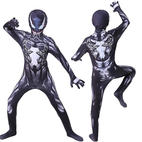 Barn Gutter Venom Spider-man Cosplay Kostyme Fest Jumpsuit Fancy Dress 5-6Years
