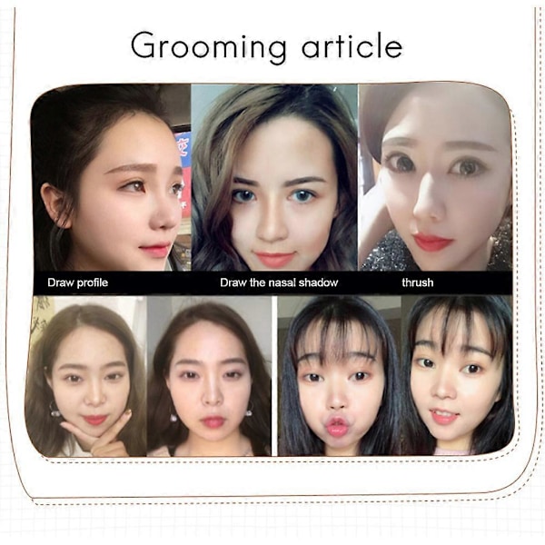 Hårlinjepudder til dækning af udgroninger og makeup concealer til tyndt, luftigt hår