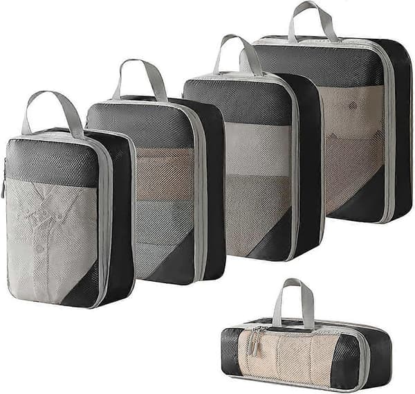 Pack Expandable Kompressionspackningskuber för Resväskor, Packningskuber för Resor eller Hemförvaring