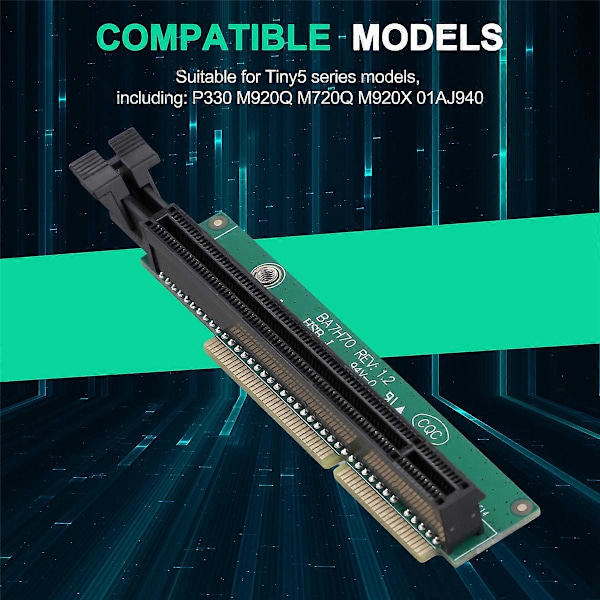 PCI-E 16X -näytönohjainsovitinkortti Tiny5-sarjan malleille P330 M920Q M720Q M920X 01AJ940 PCIE16 Ri