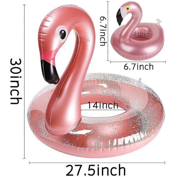 2-pack Uppblåsbar Pool Float Dryckeshållare Set Elegant Vinyl Flytande Pool