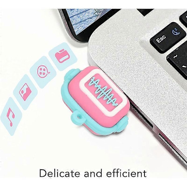 Sød U Disk, USB Flash Drive, Bærbar Jump Drive, Plug and Play, Egnet til Mobiltelefoner, Computere, Laptops, Højttalere og Andre Enheder 32GB (pink)
