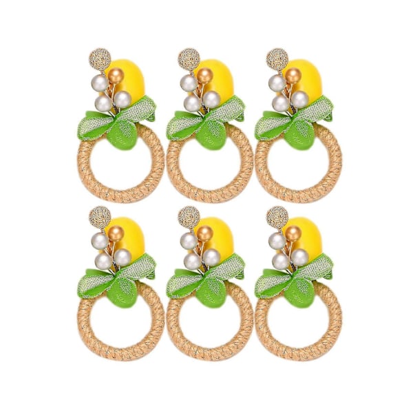 Citron Frugt Servietring H Citron Vinstok Blad Servietring Le Servietring Til Middag