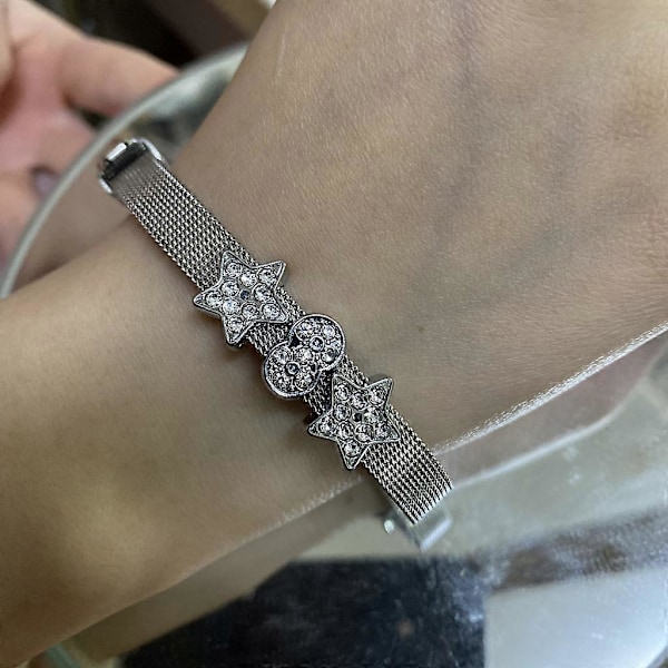 Bæltearmbånd til Kvinder Egirl Punk Cool Pentagram Armbånd Hånd Smykker
