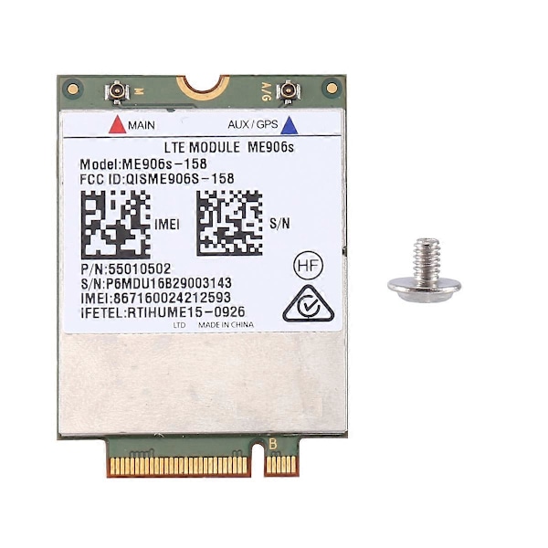Lås op ME906S-158 Mobilt Bredbåndskort 4G LTE / HPSA+ Mobilt Bredbånds WWAN Modul B1, B2, B3, B5 Un
