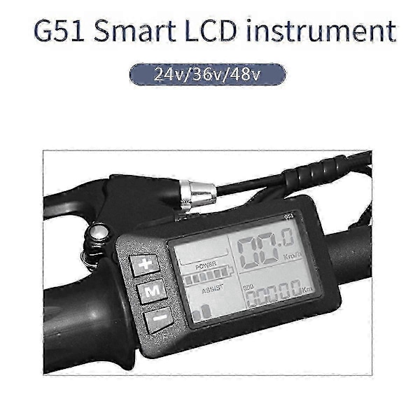 G51 Model LCD-display til 24 36 48 60 72V E-cykel og scooter