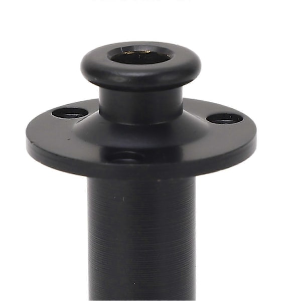 6,35 mm Gitarutgang Jack Socket Metallkonstruksjon Endepinne Pickup Jack Socket for Akustiske Elektriske Gitarer Svart