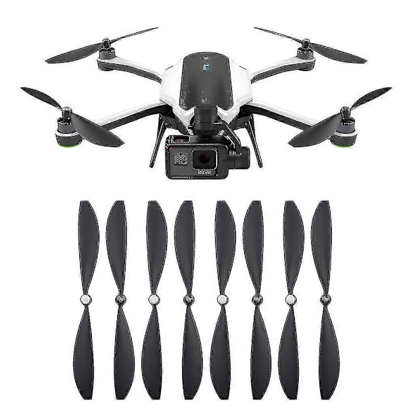 Gopro Karma Drone Tilbehørsdele - 4 Par Sorte Holdbare Propeller Blade Vinger