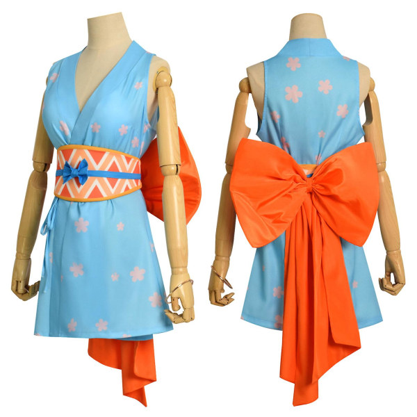 2023 Uudet Cosdaddy Anime Nami Cosplay -asut Kimono-mekko Peruukkipuvut Aikuisille Naisille Halloween Carnival Cosplay -asu XL