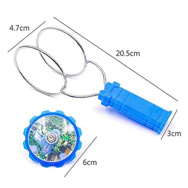1 Set Magnetisk Gyro Luminescent Höghastighets Smidig Magnetisk Snurrande Underhållning Rostfritt Stål Eldig Centrifugal Snurrande Gyro Barn Presenter Jiyuge