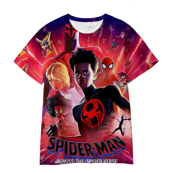 Børns drenge Marvel Super Hero Spider-Man: Spider-Man kortærmet T-shirt Sommer Spider-Man-tøj Casual T-shirt-top style 2 5-6Years