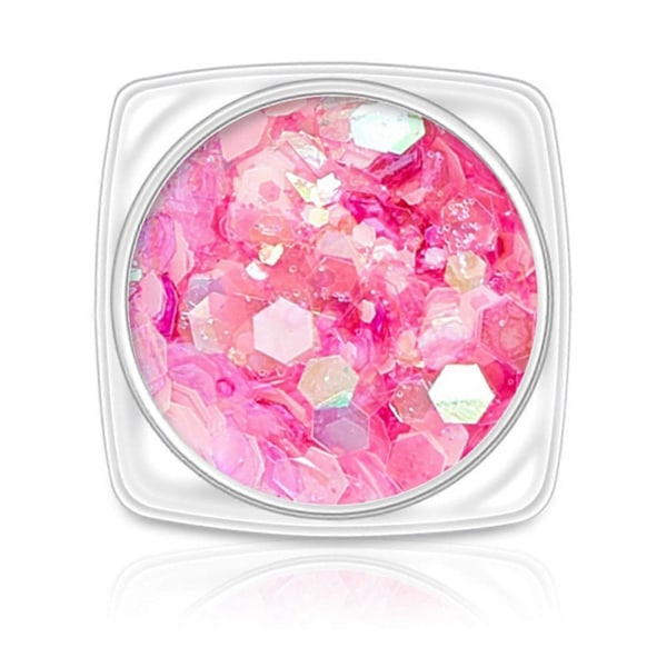 Nagelglitter Paljetter Holografiska 3D Självlysande Konfetti Nageltillbehör Lämpliga för Tjejer Nagelkonst Färdigheter DIY Hantverk Smink