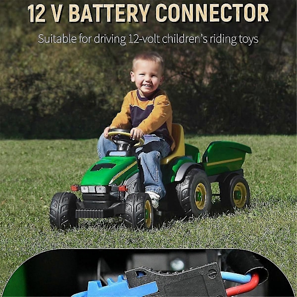 Strømhjuladapter for 20 V litiumbatteri, Peg-Perego batteriadapter med ledningsnett