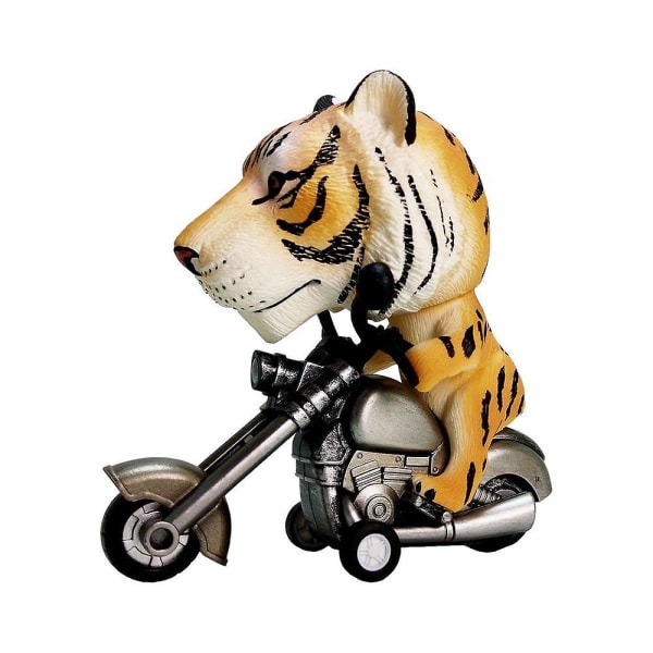 Hajleksaksbil Friktionsdriven dinosaurie för pojkar Motorcykelspel Djurleksaksbilar för pojkar i åldern 3-14 Jul Födelsedagspresenter tiger