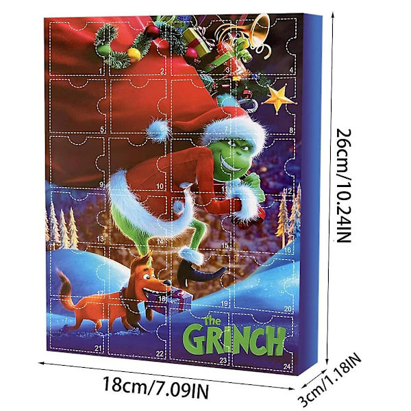 Adventskalender 2023 New Green Furry Grinch Christmas Advent Blind Box Grinchsadventskalender style 7