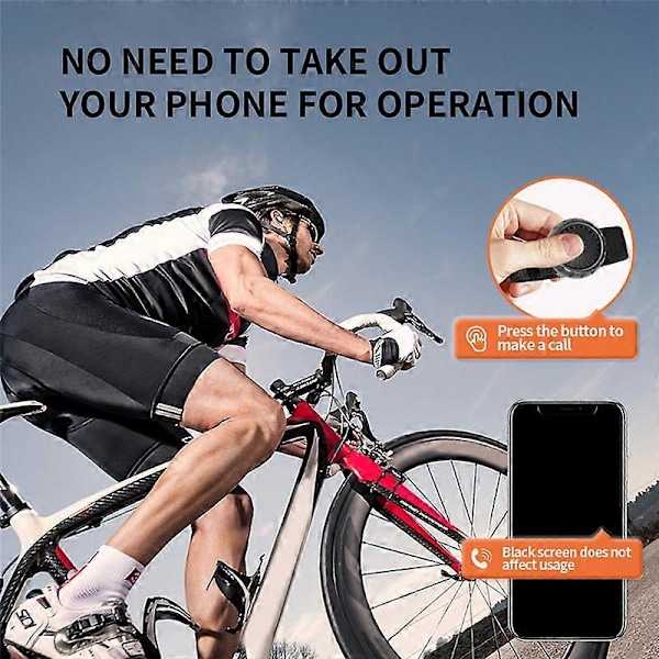 Trådløs Bluetooth PTT e Kontrollknapp med Justerbar Stropp for Zello IOS Android Smar