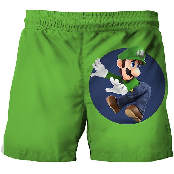 2023 Summer Kids Mario Shorts Tecknad Super Mario style 8 130cm