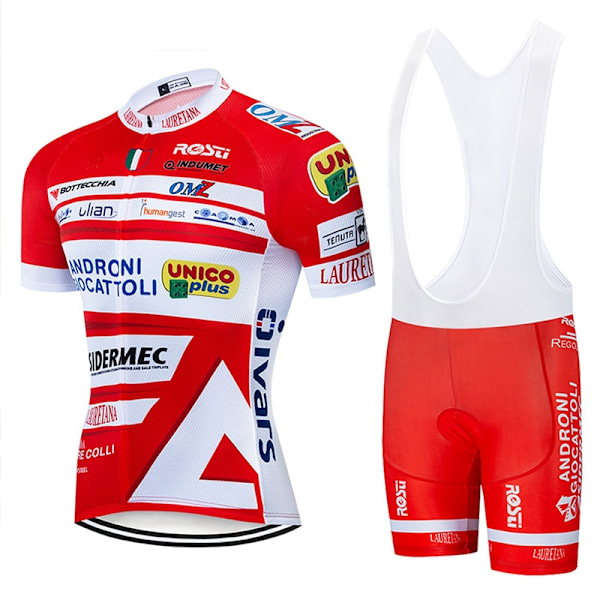 Team Androni Giocattoli Cykelsmæksæt MTB Jersey Cykeltøj Sommer Road Bike Shirt Herre Short Maillot Ropa Ciclismo Suit Cycling Bib Sets 3XL