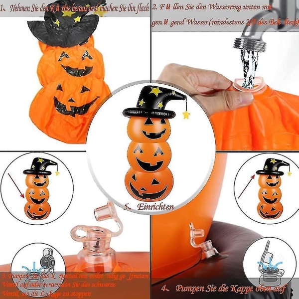 Halloween pumpa uppblåsbara koppar, halloween dekorationer, halloween rekvisita, uppblåsbara koppar, festdekorationsballonger hög kvalitet