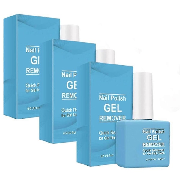 3 stk. Gel Remover 6 Minutter Uv Led Manicure Burst 15ml