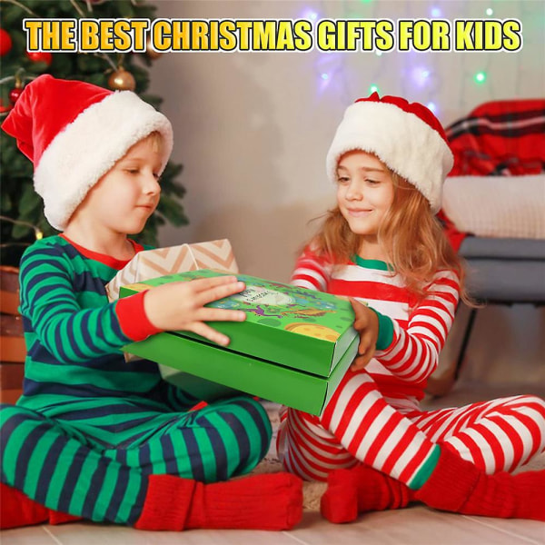 Jule-adventskalender 2023 24-dages julenedtællingsgave Dinosaurlegetøj Surprise Blindkasse Børn