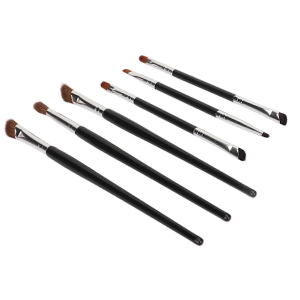 Makeup Børstesæt: 3 Dobbeltsidede Eyeliner Børster + 3 Næse Kontur Skygge Børster
