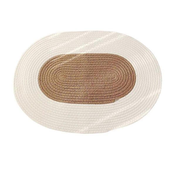 Naturmatta i jute med tofsdesign för sovrum, soffa, golvmatta 45 cm