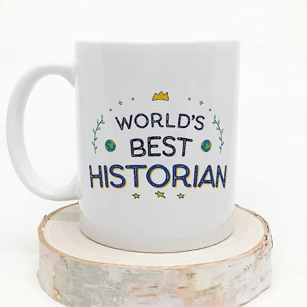 Historiker Mugg Världens Bästa Roliga Present till Kollegor Keramisk 33 cl Mugg