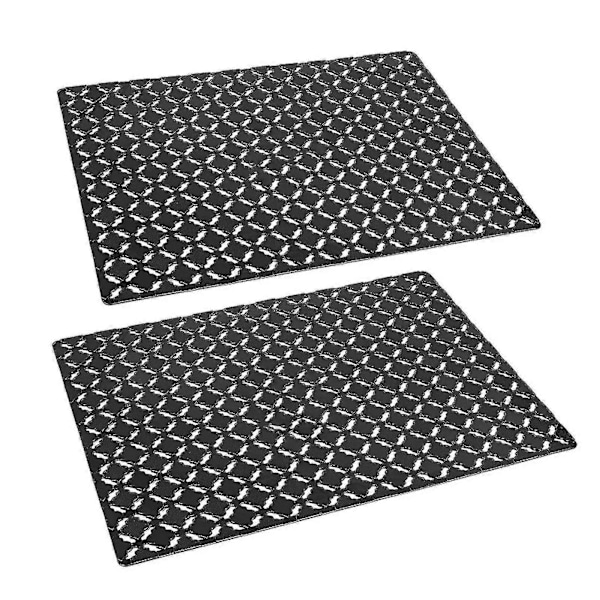 2 st 30x40cm Diskbänksmatta Pvc Ihålig Romb Rektangel Halkfri Klippbar Keramisk Rostfri Diskbänksskydd Dräneringsdyna-yuyu