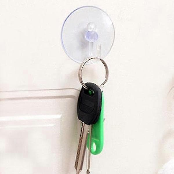 4-pack - Sugproppar med krok / Sugkoppar - 50 mm Transparent