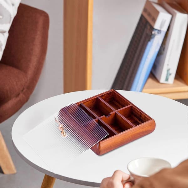 Delad Snackserveringsbricka Lätt att Bära Dessertbricka för Kök Sovsal Hem
