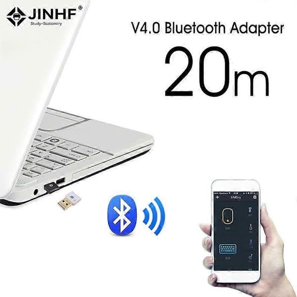 1kpl Langaton USB Bluetooth 4.0 -sovitin Mini Bluetooth Dongle Musiikki Ääni Bluetooth Lähetin Vastaanotin Sovitin PC-tietokoneelle