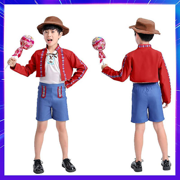 Saksalainen Oktoberfest-asu aikuisille lapsille Baijerin kansallisolutbileet Halloween Fancy Clubwear Cosplay Maid Wench Dirndl -mekko kid boy S