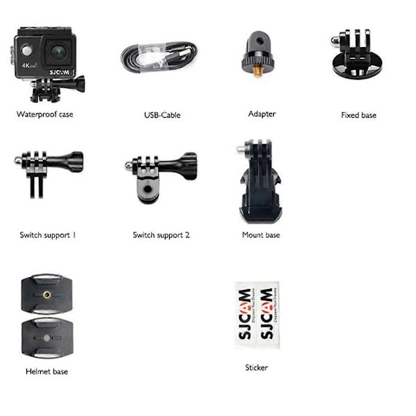 SJCAM SJ4000 Action -kamera 4K-videolla, vedenkestävä urheilukamera