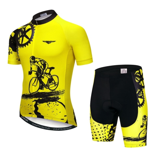 Weimostar 2022 Pro Team Cykeltröja Set Herr Mountainbikekläder Sommar MTB Cykelkläder Anti-UV cykelkläder Model 10 3XL