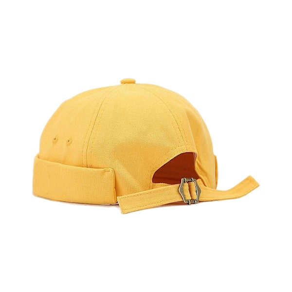 Cool Mössa Vintage Sjömansmössa Snygg Docker-mössa Justerbar Docker-mössa Present till Par Pojkar Flickor Flerfärgad Gul