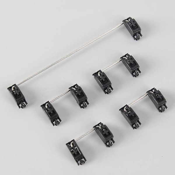 Plattamonterade Stabilisatorer Transparent Satellitaxel 6.25X 2X för Mekaniska Tangentbord Modifieringsknappar (Svart