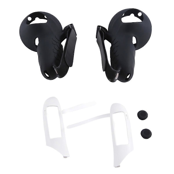 Silikone Beskyttelsesetui Controller til 3 VR Headset Aftageligt Batteri Controller Etui Sort
