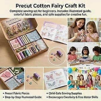 Ny Fairy Patchwork DIY-kollektion, sjovt blomsterfe-patchwork-sysæt