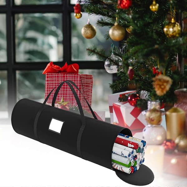 Förvaringsbehållare för julklappspapper för presentpåsar, presentpapper och rosetter