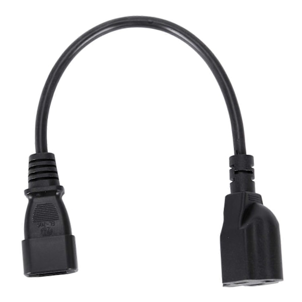 1 jalan IEC 320 C14 urosliitin NEMA 5-15R 3 naaras PC virtalähdeadapterikaapeli musta