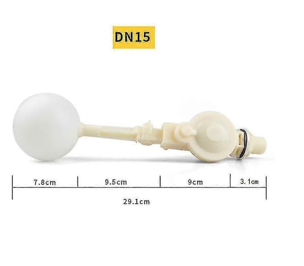 2 stk. Flydeventil med justerbar arm, differentialtryksflydeventil, 1/2\" flydeventil (1/2 tomme)