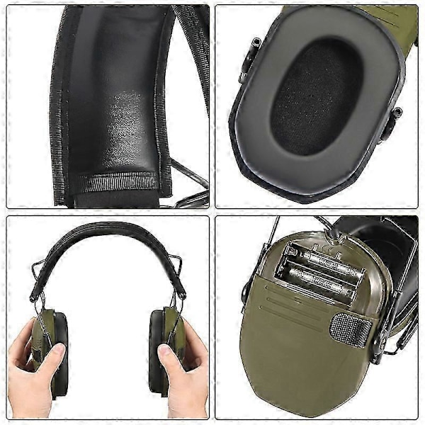 Aktiva brusreducerande hörlurar för skytte, elektroniskt hörselskydd, brusreducering, aktiva jakt hörlurar headset